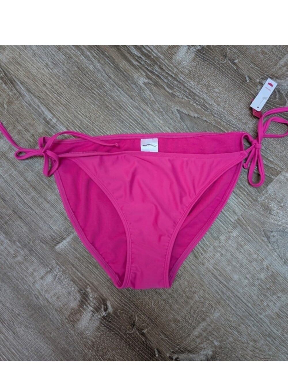 NWT Xhilaration Pink Hipster Side Tie Bikini Swim Bottoms Size XL